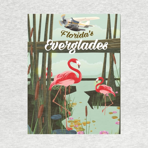 Florida Everglades travel poster by nickemporium1